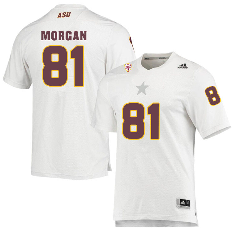 Men #81 Ryan MorganArizona State Sun Devils College Football Jerseys Sale-White - Click Image to Close